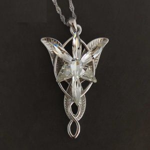 Handmadebynepal pure 925 Sterling Silver Arwen Necklace women's Fashion